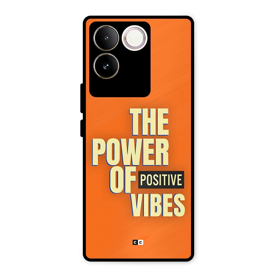 Upbeat Vibes Metal Back Case for Vivo T2 Pro