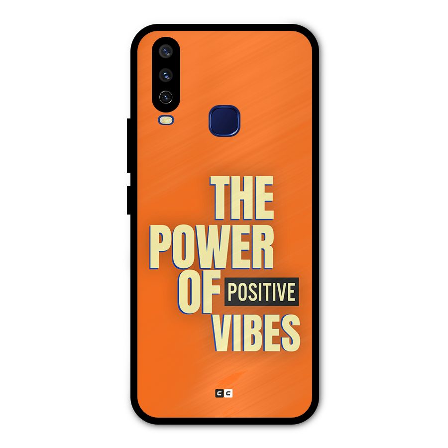 Upbeat Vibes Metal Back Case for Vivo U10