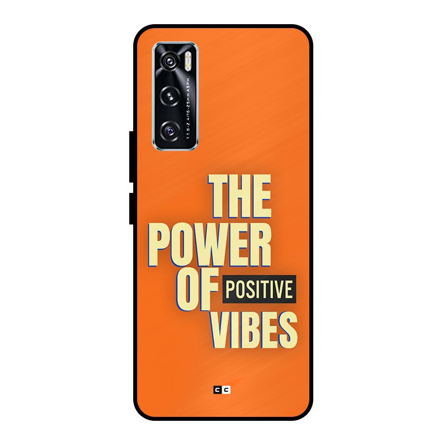 Upbeat Vibes Metal Back Case for Vivo V20 SE