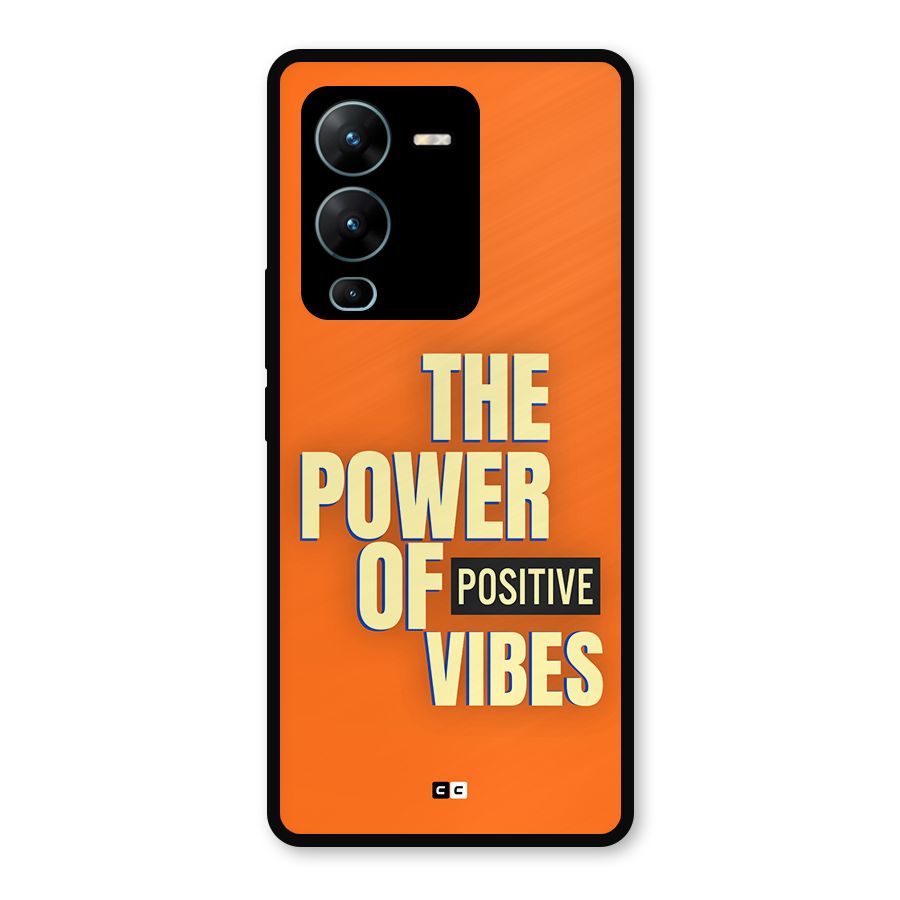 Upbeat Vibes Metal Back Case for Vivo V25 Pro