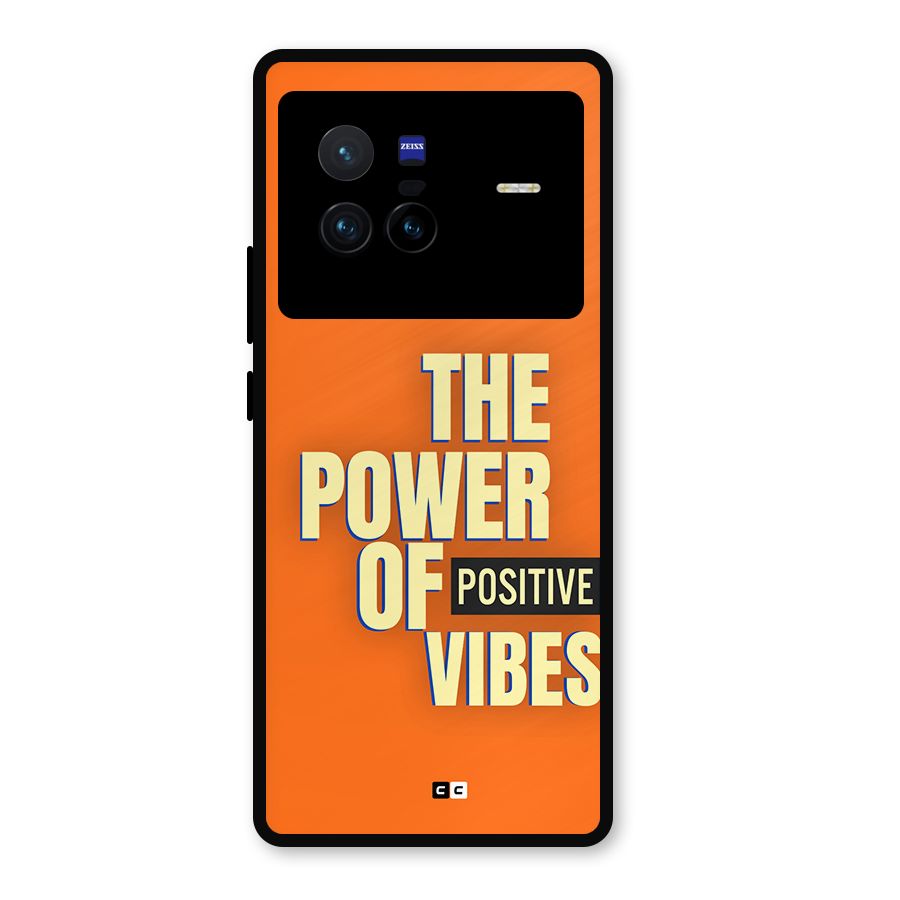 Upbeat Vibes Metal Back Case for Vivo X80