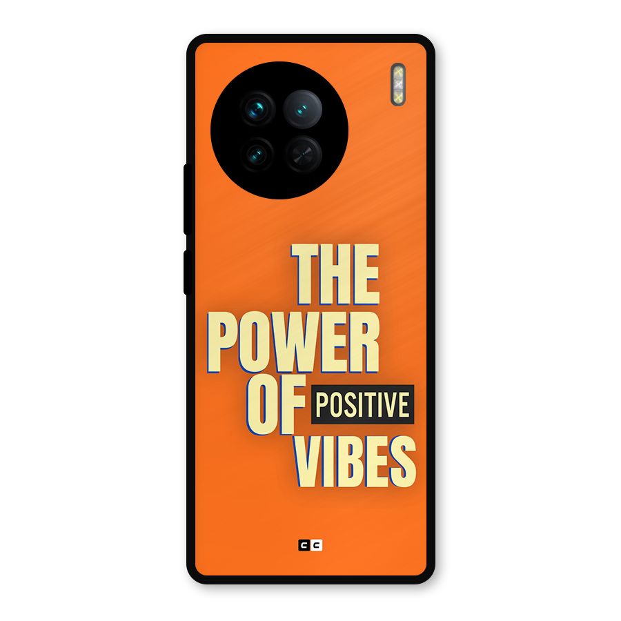Upbeat Vibes Metal Back Case for Vivo X90