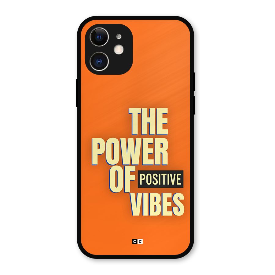 Upbeat Vibes Metal Back Case for iPhone 12