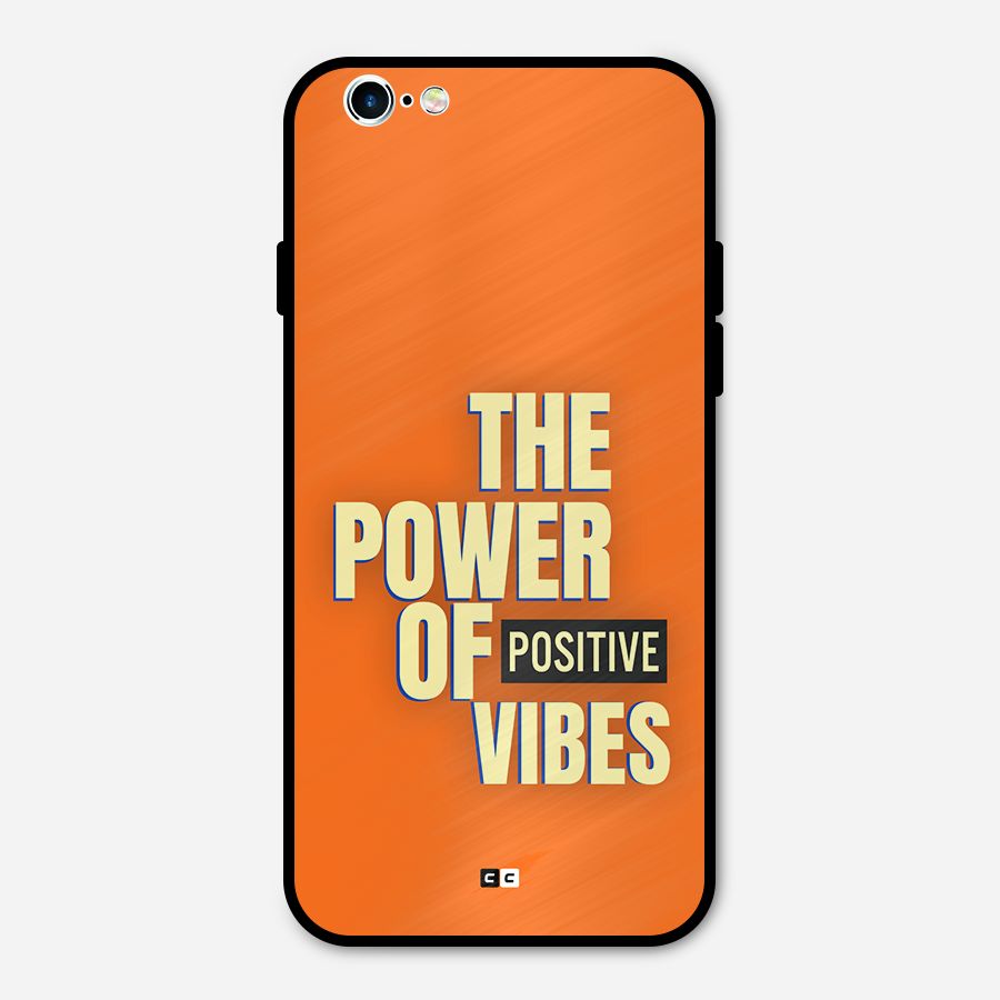 Upbeat Vibes Metal Back Case for iPhone 6 6s