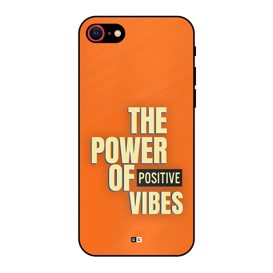 Upbeat Vibes Metal Back Case for iPhone SE 2022