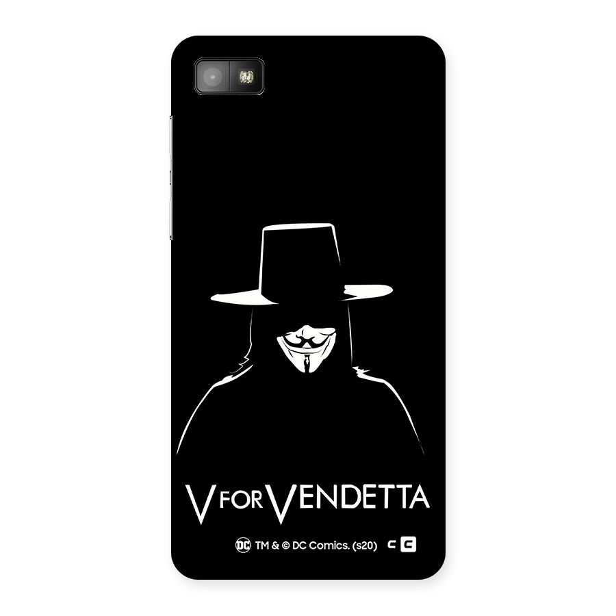 V for Vendetta Minimal Back Case for Blackberry Z10