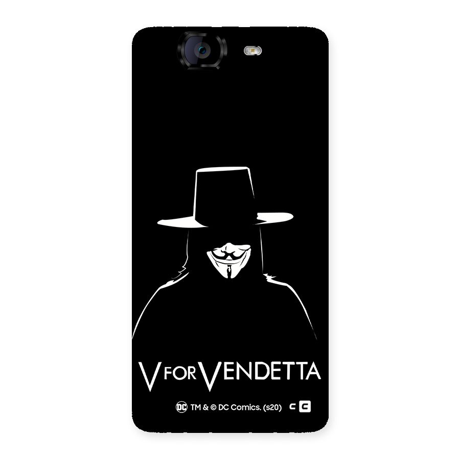 V for Vendetta Minimal Back Case for Canvas Knight A350