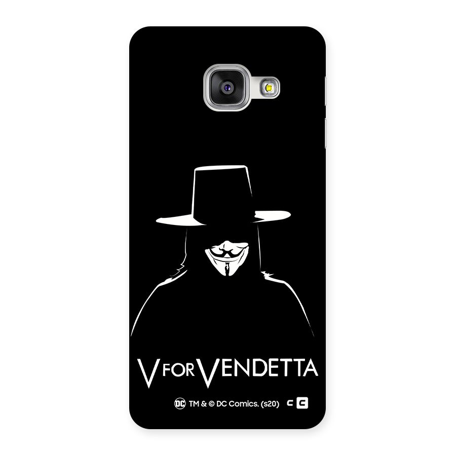 V for Vendetta Minimal Back Case for Galaxy A3 2016