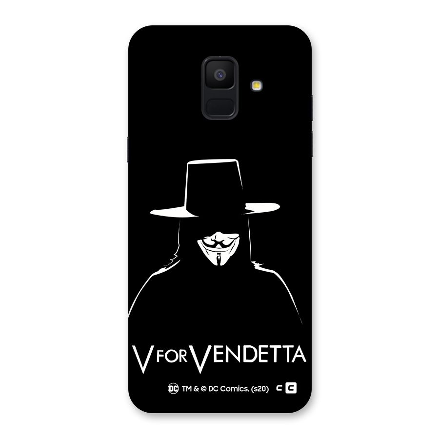 V for Vendetta Minimal Back Case for Galaxy A6 (2018)