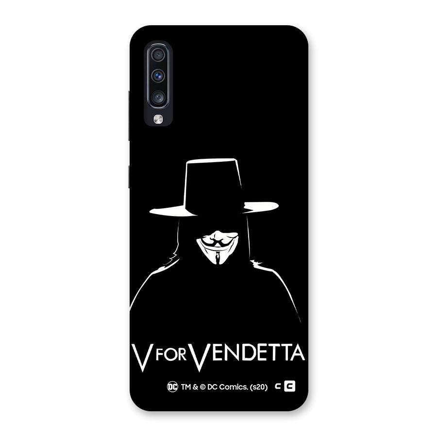 V for Vendetta Minimal Back Case for Galaxy A70
