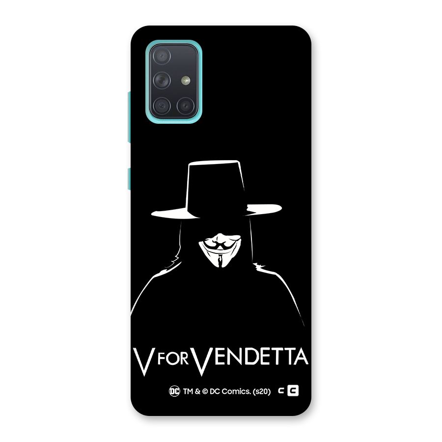 V for Vendetta Minimal Back Case for Galaxy A71