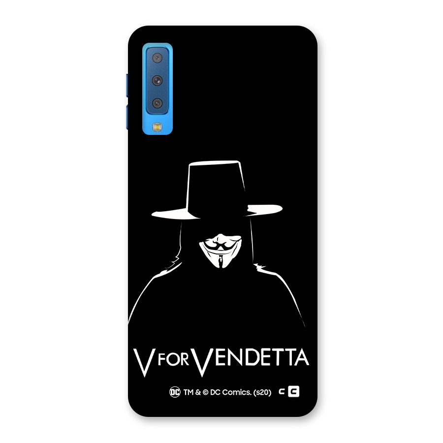 V for Vendetta Minimal Back Case for Galaxy A7 (2018)