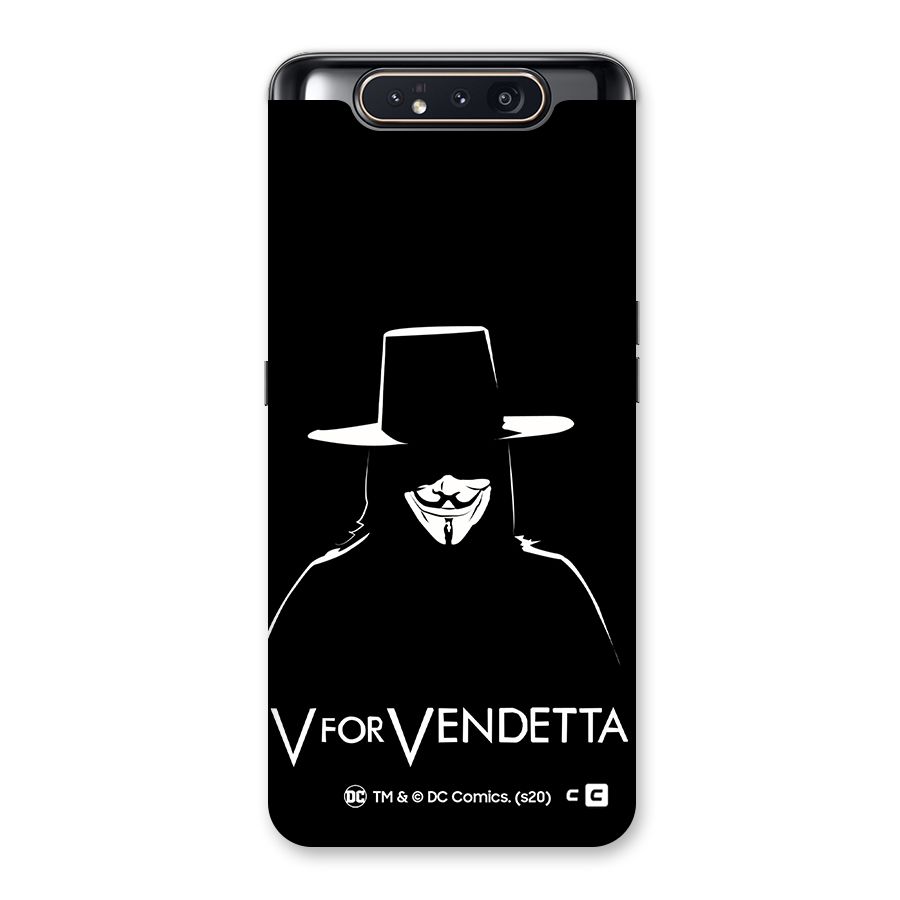 V for Vendetta Minimal Back Case for Galaxy A80