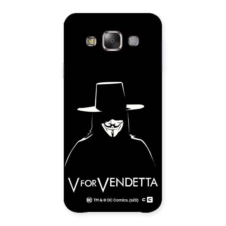 V for Vendetta Minimal Back Case for Galaxy E7