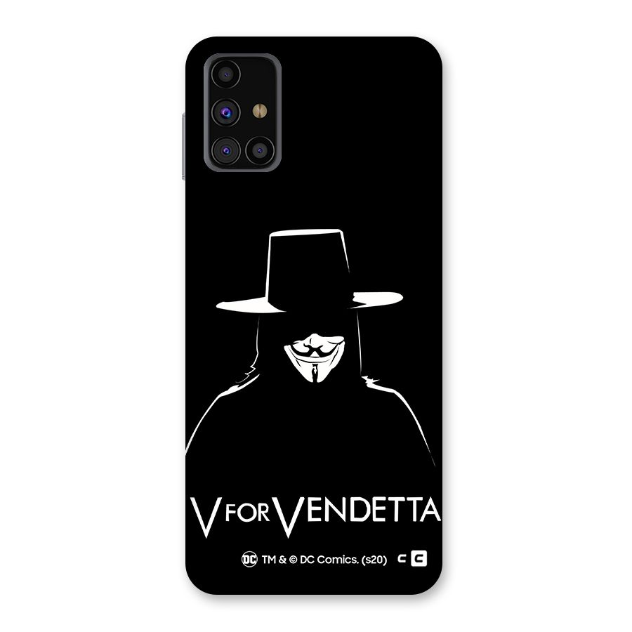V for Vendetta Minimal Back Case for Galaxy M31s