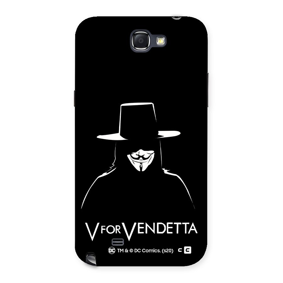 V for Vendetta Minimal Back Case for Galaxy Note 2