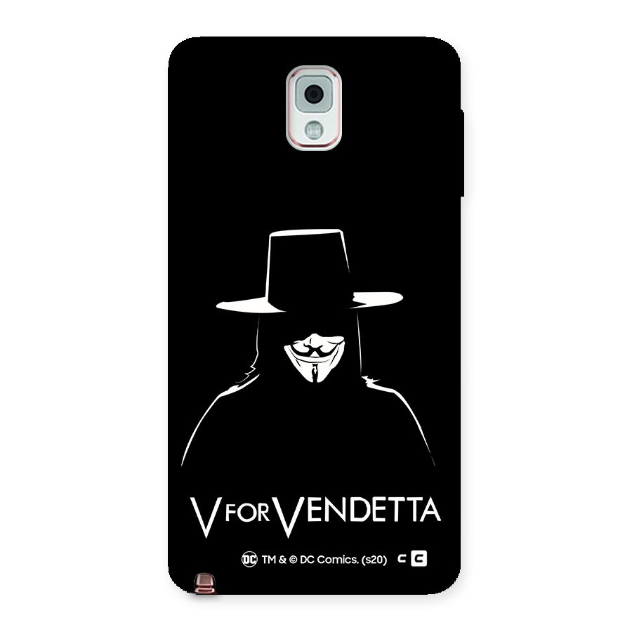 V for Vendetta Minimal Back Case for Galaxy Note 3