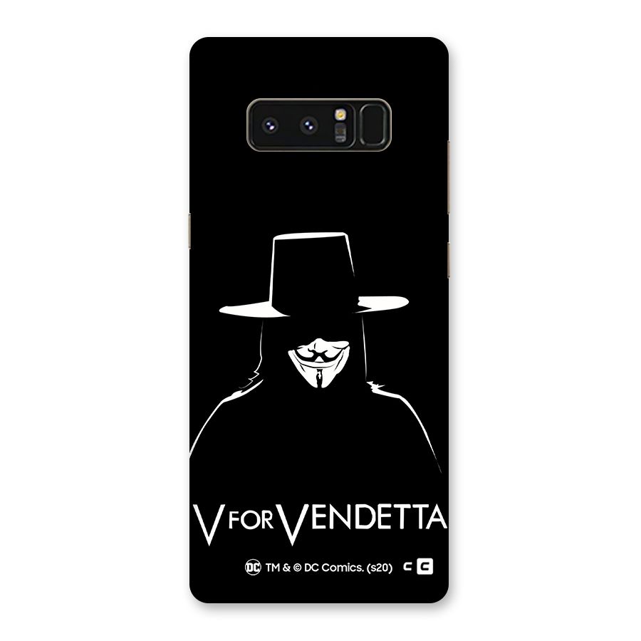 V for Vendetta Minimal Back Case for Galaxy Note 8