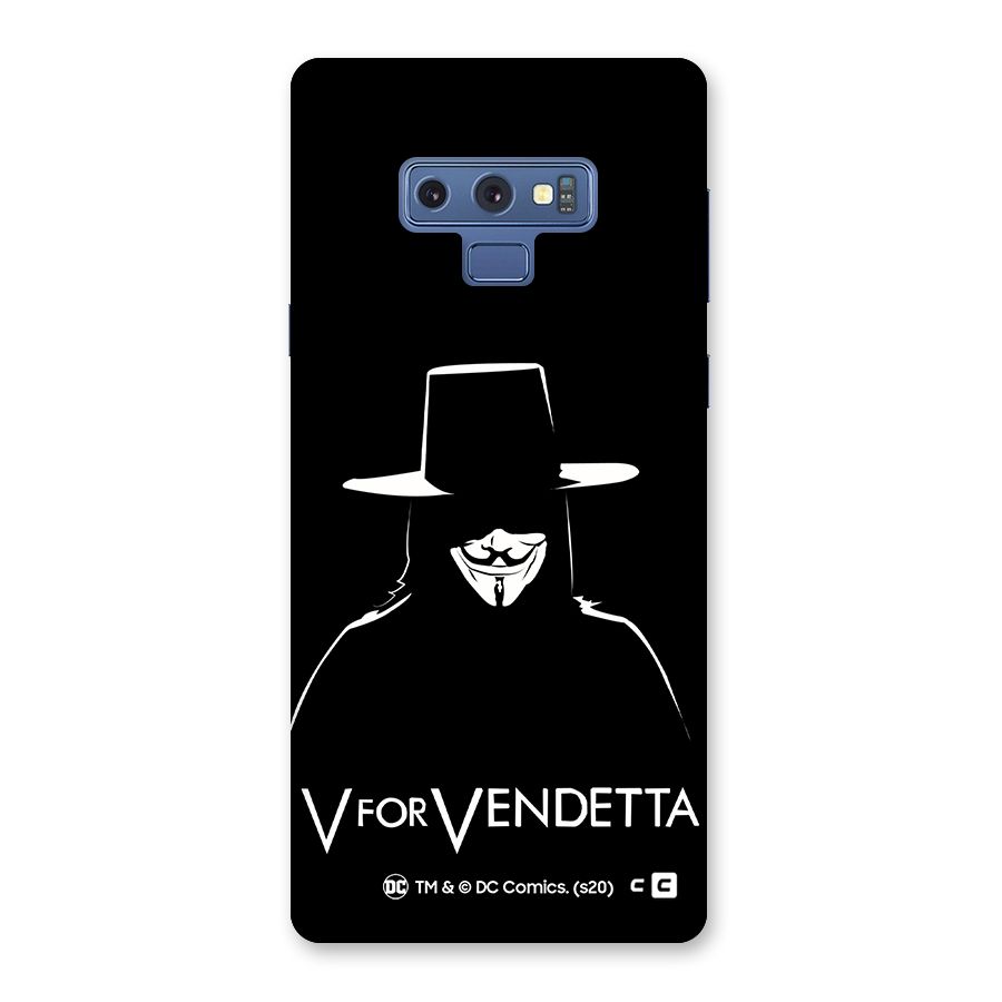 V for Vendetta Minimal Back Case for Galaxy Note 9