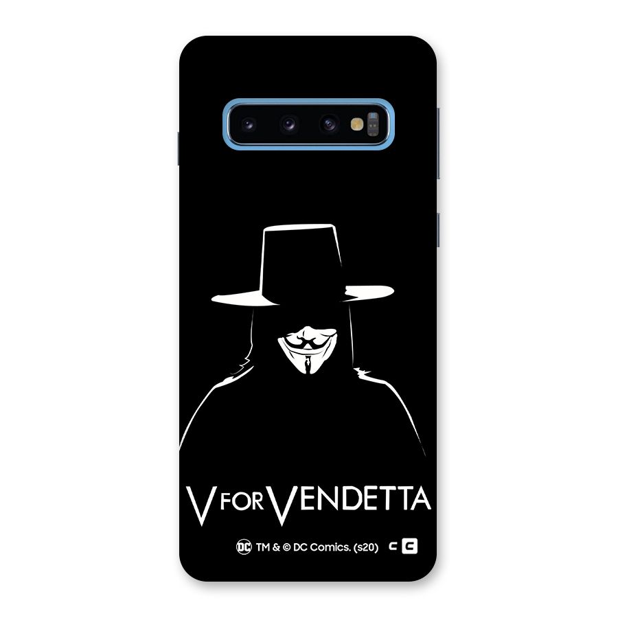 V for Vendetta Minimal Back Case for Galaxy S10