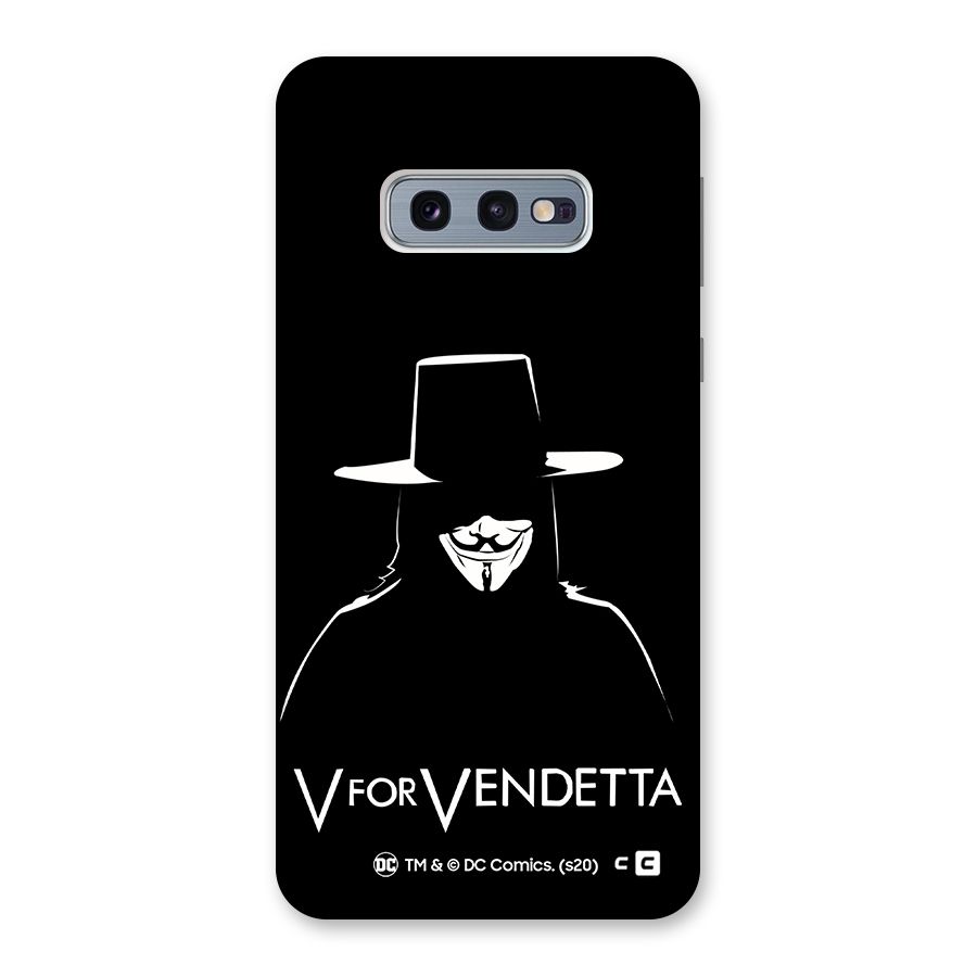 V for Vendetta Minimal Back Case for Galaxy S10e