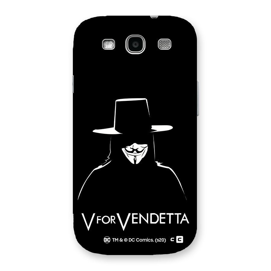 V for Vendetta Minimal Back Case for Galaxy S3