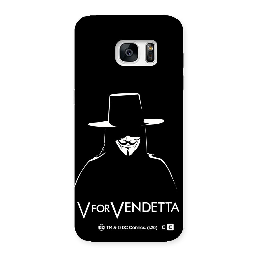 V for Vendetta Minimal Back Case for Galaxy S7 Edge