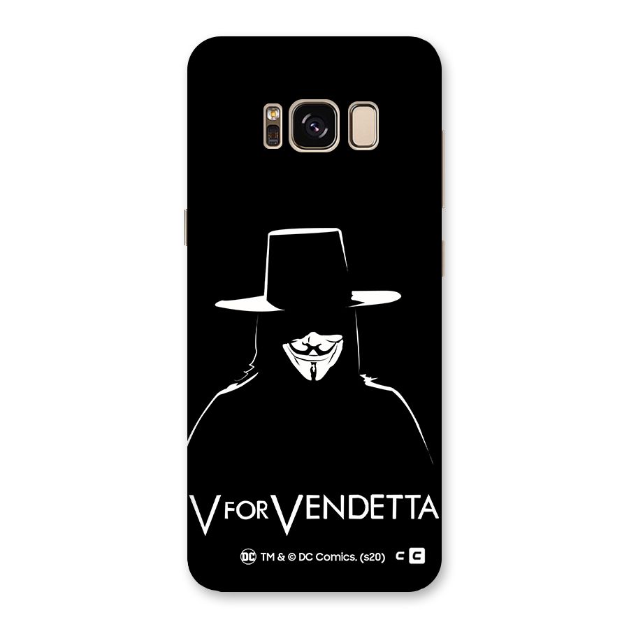 V for Vendetta Minimal Back Case for Galaxy S8
