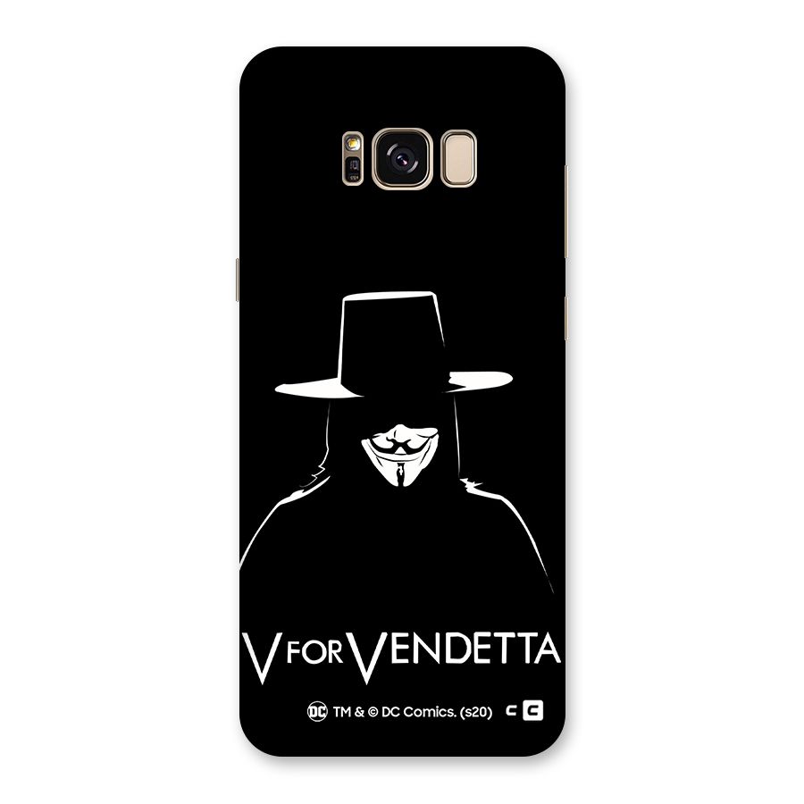 V for Vendetta Minimal Back Case for Galaxy S8 Plus
