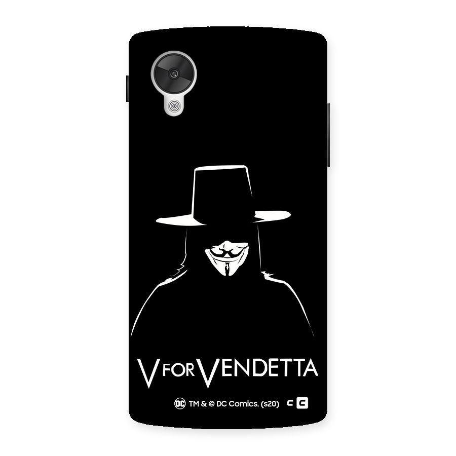 V for Vendetta Minimal Back Case for Google Nexsus 5