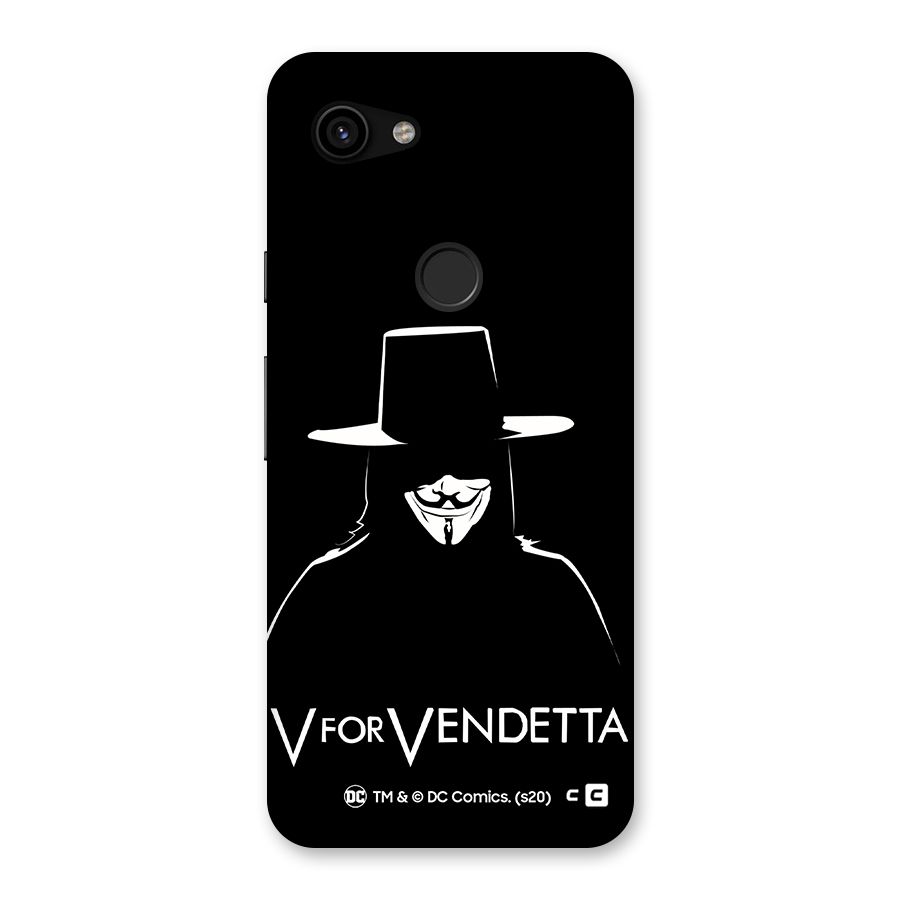 V for Vendetta Minimal Back Case for Google Pixel 3a