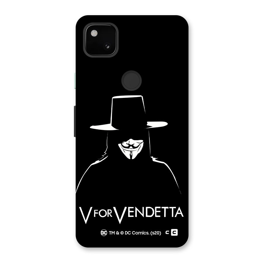 V for Vendetta Minimal Back Case for Google Pixel 4a