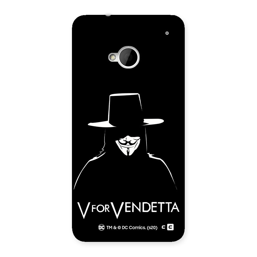 V for Vendetta Minimal Back Case for HTC One M7