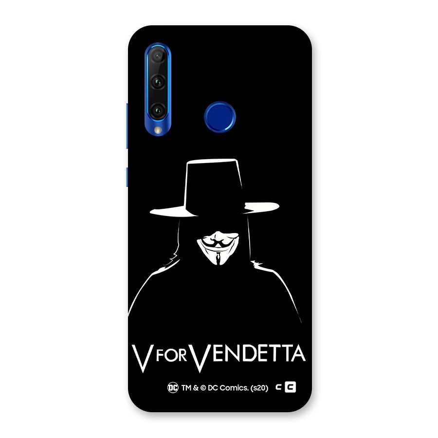 V for Vendetta Minimal Back Case for Honor 20i
