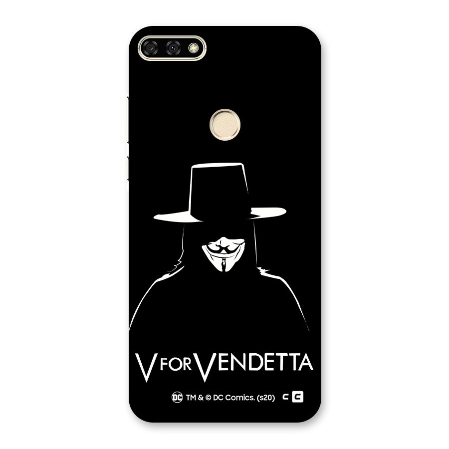 V for Vendetta Minimal Back Case for Honor 7A