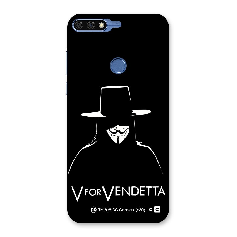 V for Vendetta Minimal Back Case for Honor 7C