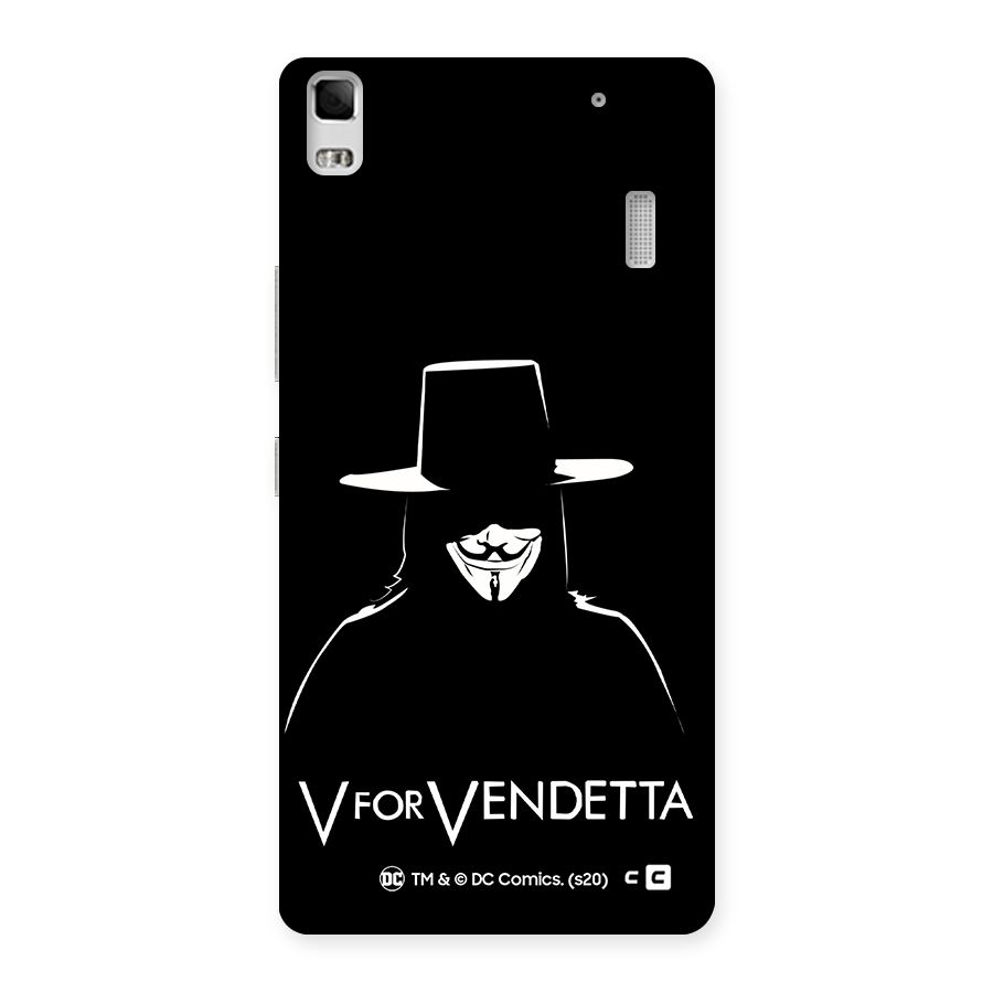 V for Vendetta Minimal Back Case for Lenovo K3 Note