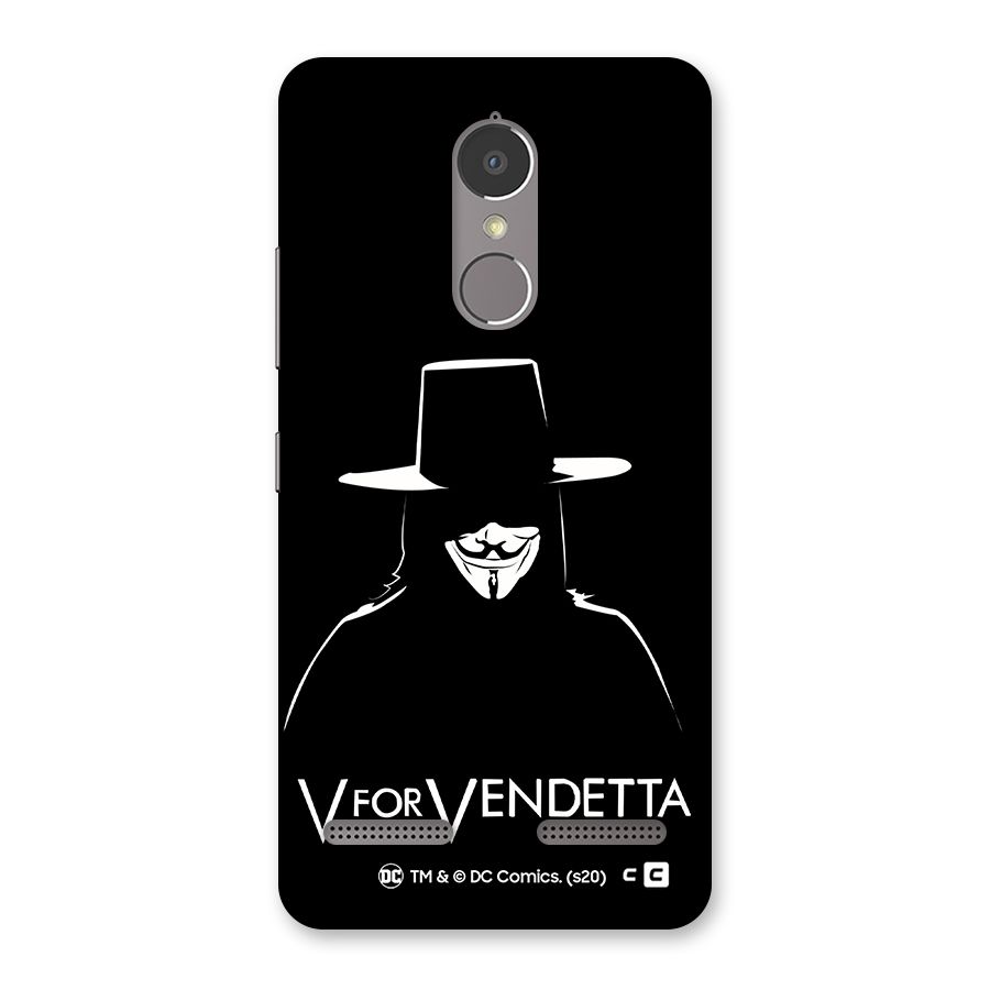 V for Vendetta Minimal Back Case for Lenovo K6