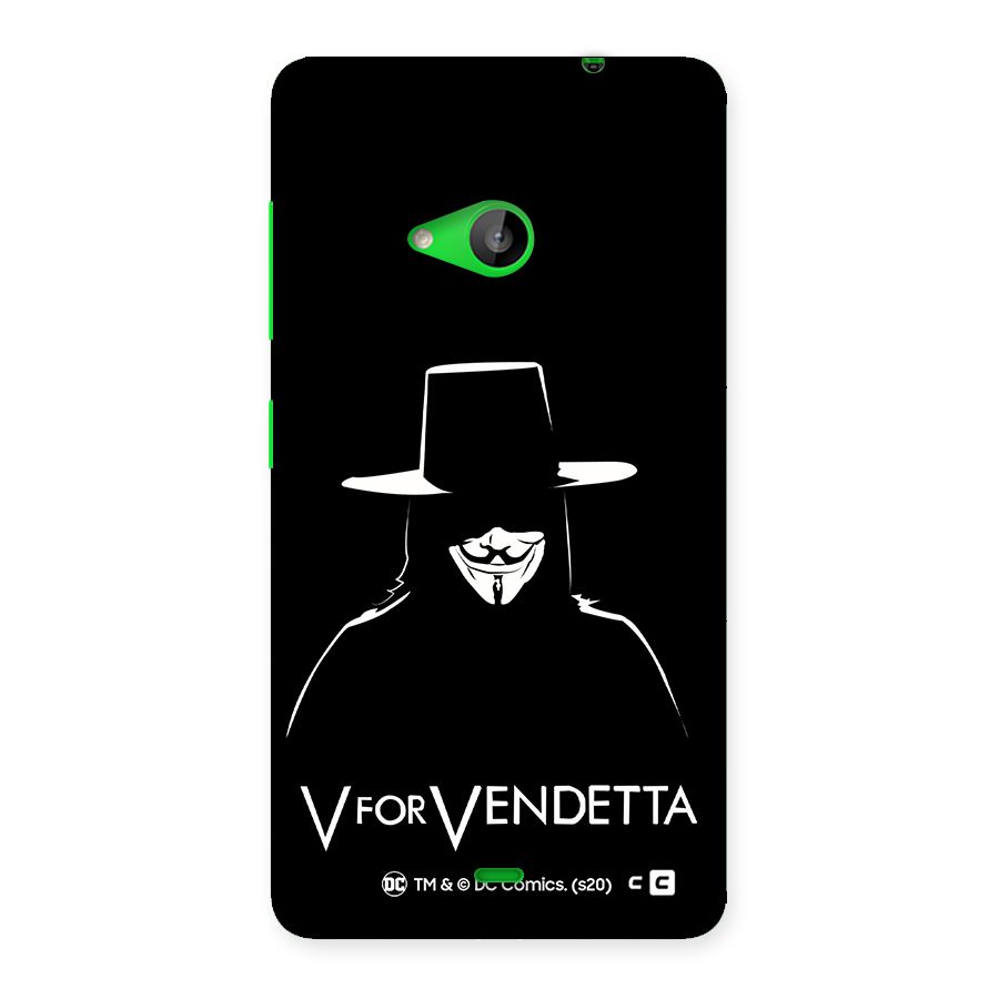 V for Vendetta Minimal Back Case for Lumia 535