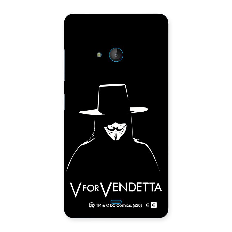 V for Vendetta Minimal Back Case for Lumia 540