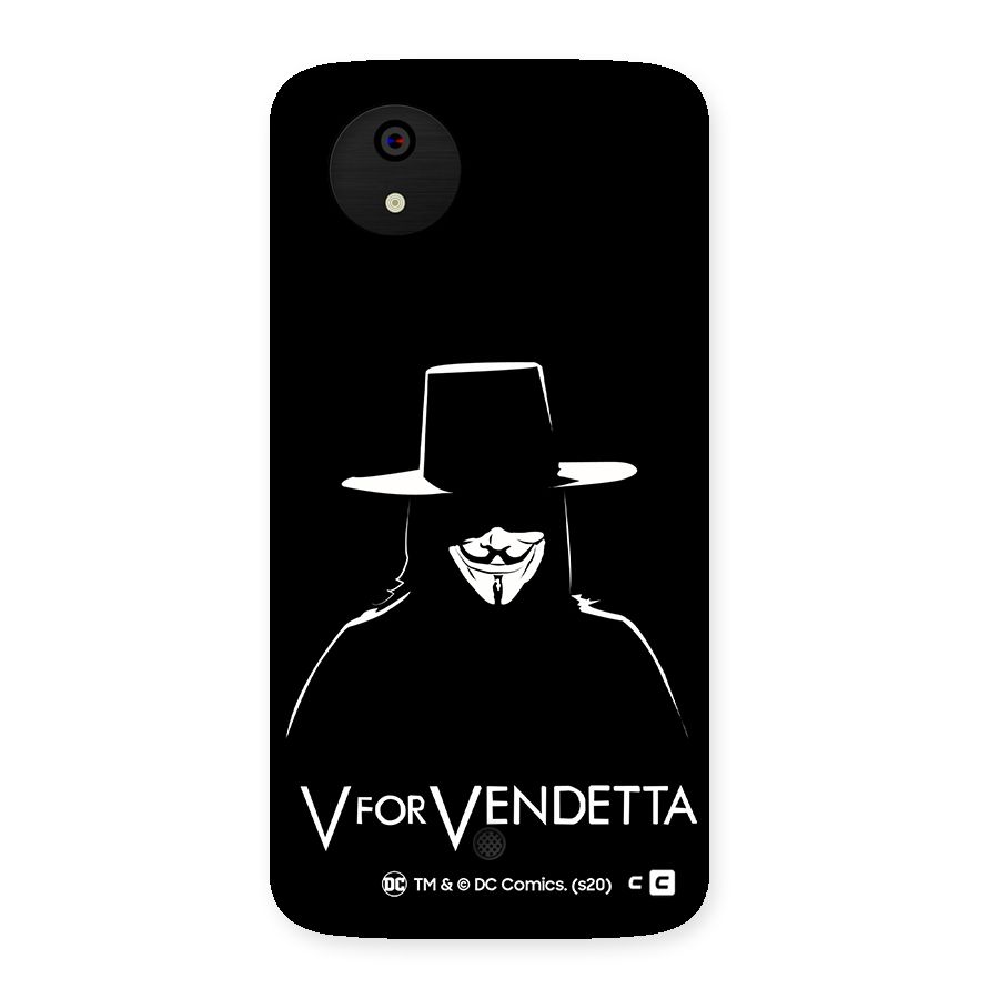 V for Vendetta Minimal Back Case for Micromax Canvas A1