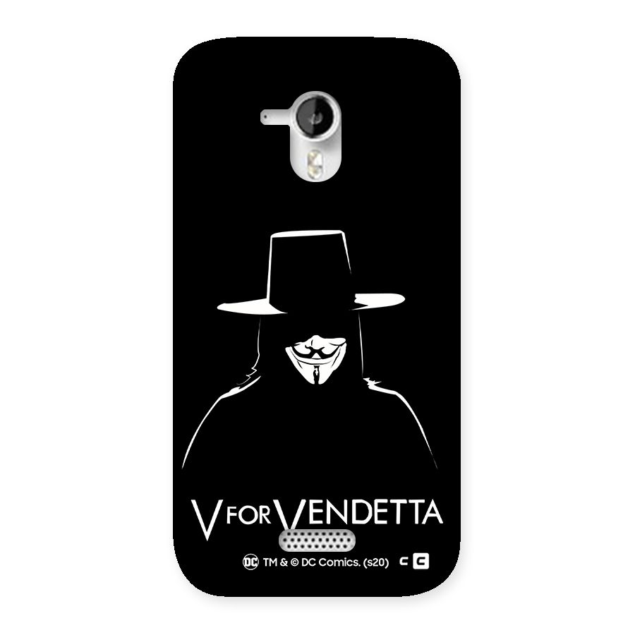 V for Vendetta Minimal Back Case for Micromax Canvas HD A116