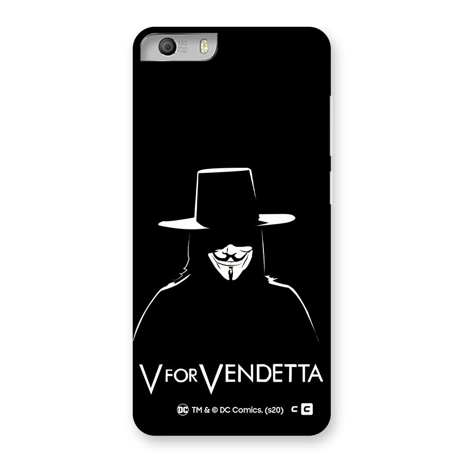 V for Vendetta Minimal Back Case for Micromax Canvas Knight 2
