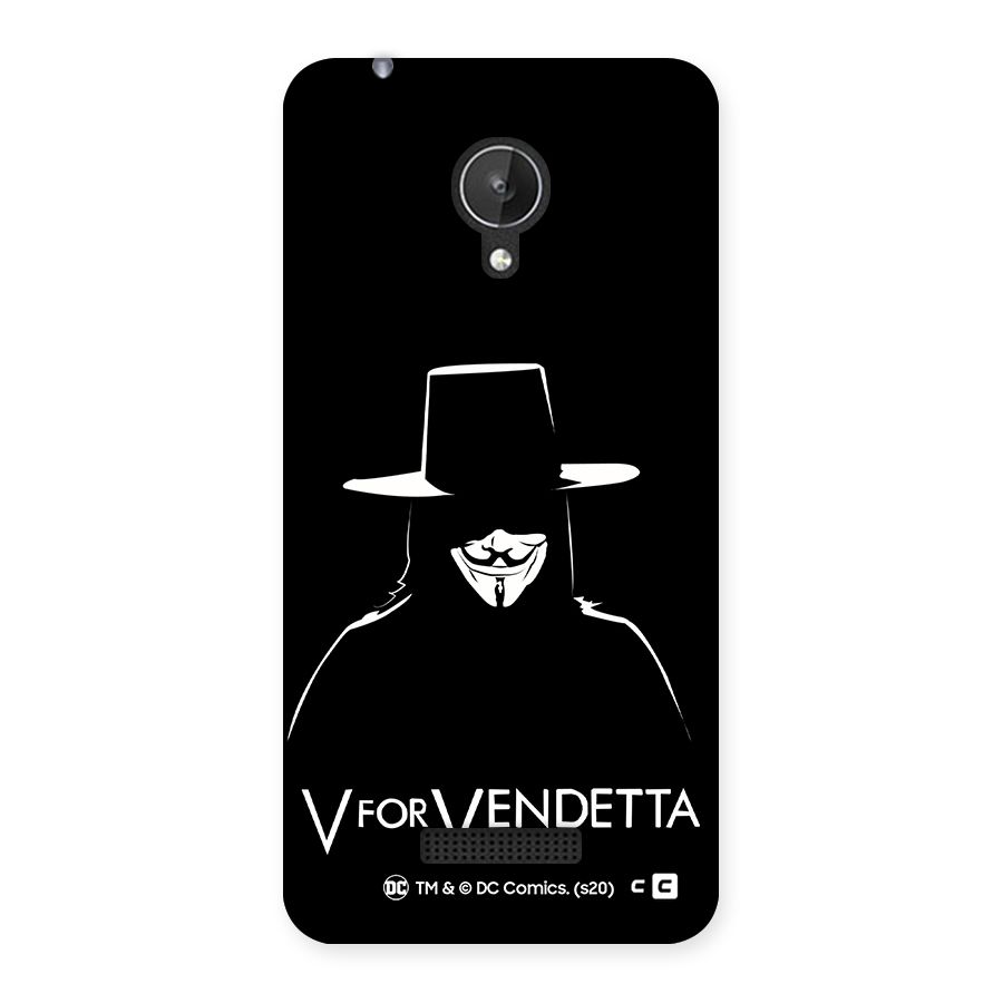 V for Vendetta Minimal Back Case for Micromax Canvas Spark Q380