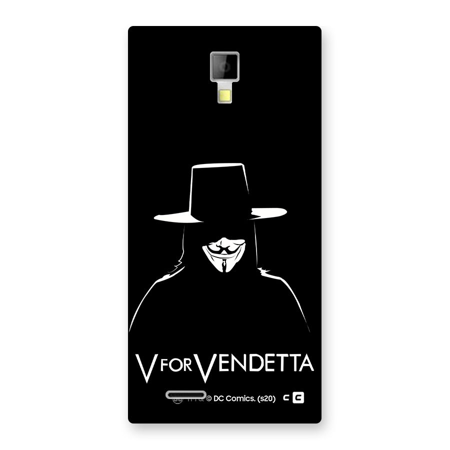 V for Vendetta Minimal Back Case for Micromax Canvas Xpress A99