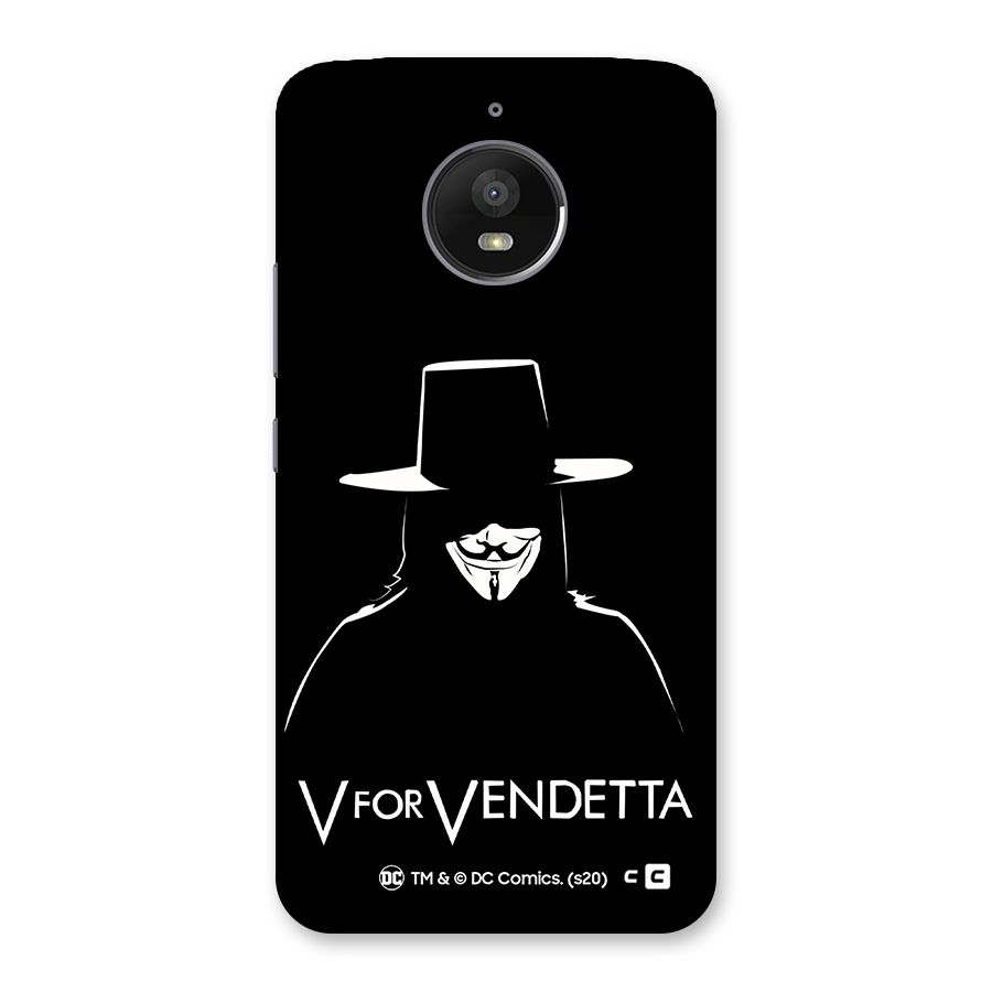 V for Vendetta Minimal Back Case for Moto E4 Plus