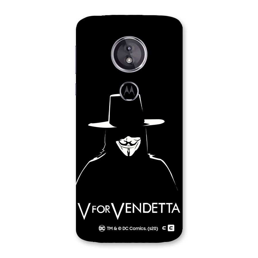 V for Vendetta Minimal Back Case for Moto E5
