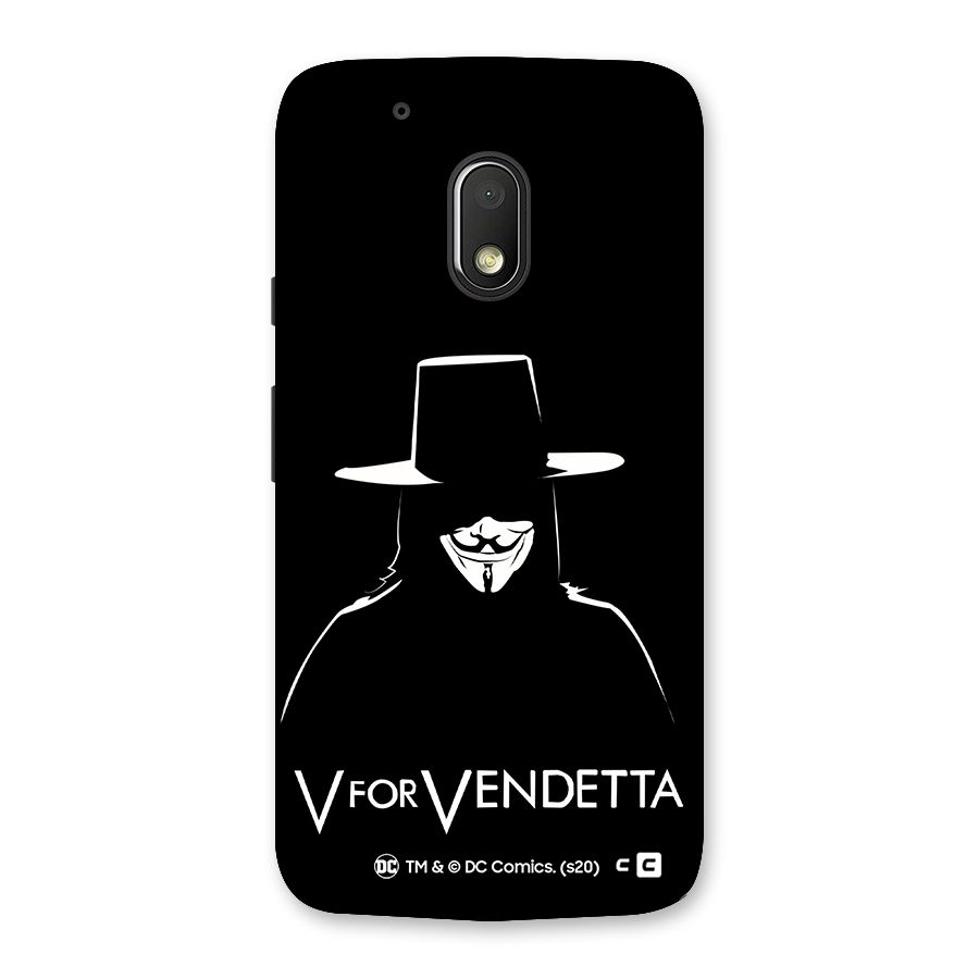 V for Vendetta Minimal Back Case for Moto G4 Play