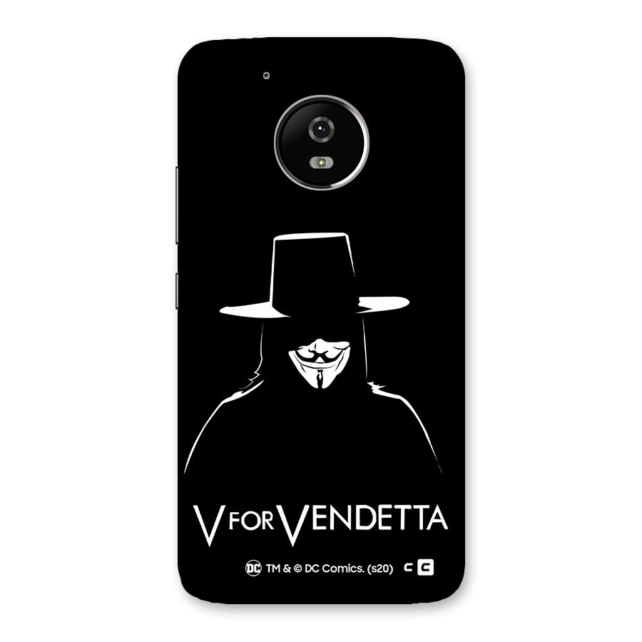 V for Vendetta Minimal Back Case for Moto G5