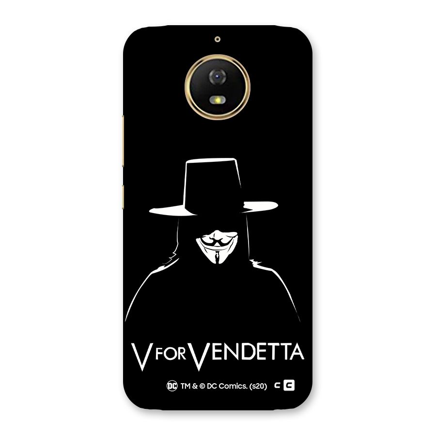 V for Vendetta Minimal Back Case for Moto G5s